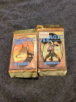 MTG: 3x 5th EDITION Sealed Booster Packs from Box - 2 Packs Magic - English 787551252101 - Image 1