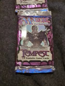1997 MTG Magic the Gathering Tempest Booster Packs Factor Sealed 6 Packs 742818065283 - Image 4
