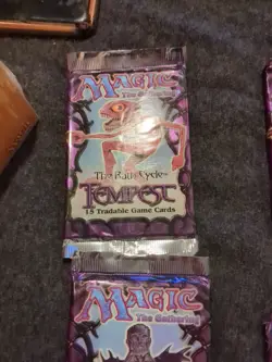 1997 MTG Magic the Gathering Tempest Booster Packs Factor Sealed 6 Packs 742818065283 - Image 5
