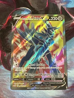 Pokemon TCG Origin Forme Dialga V SWSH255 - Full Art Promo Raw Card - Image 1