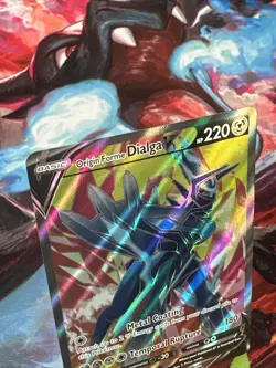 Pokemon TCG Origin Forme Dialga V SWSH255 - Full Art Promo Raw Card - Image 2