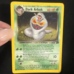 pokemon card dark Arbok holo team Rocket 2/82 - Image 1