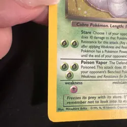 pokemon card dark Arbok holo team Rocket 2/82 - Image 3