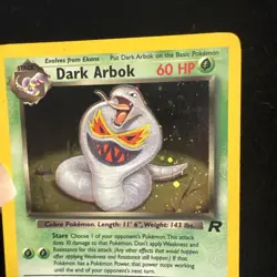 pokemon card dark Arbok holo team Rocket 2/82 - Image 5