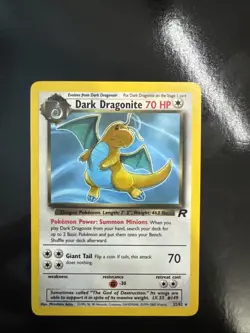 Pokemon Dark Dragonite TCG Card 22/82 Non-Holo Rare, Near Mint Condition - Image 1