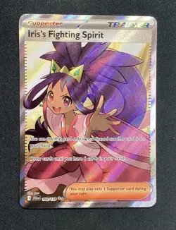 Pokemon TCG Iris's Fighting Spirit 180/159 Full Art Journey Together NM - Image 1
