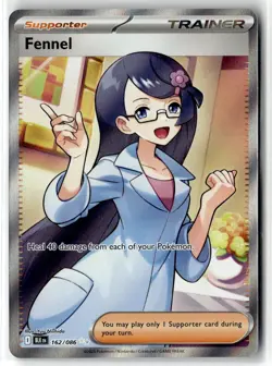Fennel ⭐ 162/086 Holo Ultra Rare Black Bolt 2025 Pokemon NM - Image 1
