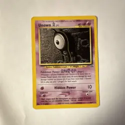 Pokemon Unown [A] 40 HP Rare Neo Discovery 14/75 English 2001 - Image 2