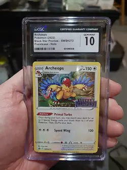 Archeops CGC 10 Gem Mint – SWSH272 Silver Tempest Prerelease Promo Pokemon - Image 1