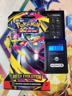 (VERY HEAVY) 33.00g Pokemon TCG Mega Evolution Sleeved Booster Pack (SEALED)✅ - Image 1