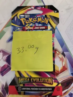 (VERY HEAVY) 33.00g Pokemon TCG Mega Evolution Sleeved Booster Pack (SEALED)✅ - Image 2