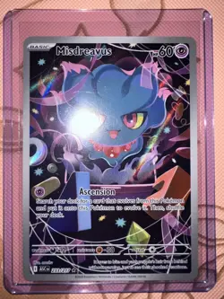 Misdreavus 233/217 Illustration Rare Pack Fresh Pokemon Ascended Heroes TCG - Image 3