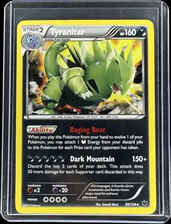 Tyranitar 56/124 Cosmos Holo Rare XY Fates Collide 2016 Pokemon TCG Near Mint NM - Image 1