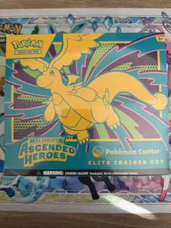 Pokemon Ascended Heroes Pokemon Center Exclusive ETB *Minor Rip* In Hand - Image 1