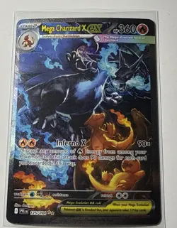 Mega Charizard X EX SIR 125/094 Phantasmal Flames English Pokemon TCG Pack Fresh - Image 1