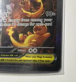 Mega Charizard X EX SIR 125/094 Phantasmal Flames English Pokemon TCG Pack Fresh - Image 3