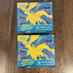 2X Pokemon TCG: Mega Evolution Ascended Heroes Pokemon Center ETB IN HAND - Image 1