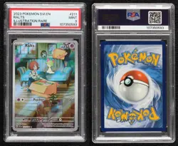 Ralts Illustration Rare Pokemon Scarlet & Violet Base Set SV1 PSA 9 MINT - Image 3