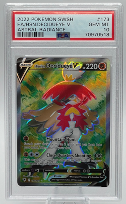 2022 POKEMON SWORD & SHIELD ASTRAL RADIANCE #173 FA/HISUIAN DECIDUEYE PSA 10 GEM - Image 1
