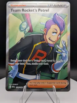 Pokemon TCG: Destined Rivals: Team Rocket's Petrel 226 Ultra Rare Full Art (NM) - Image 1