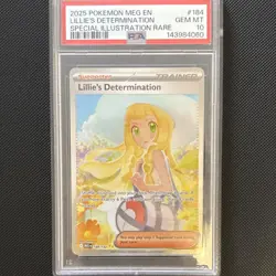 PSA 10 SIR Pokemon Lillie's Determination 184/132 - Image 1