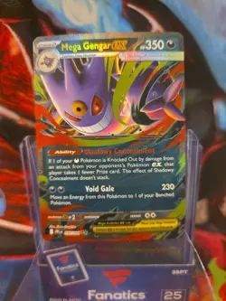 Pokemon TCG Mega Gengar ex 056/094 Phantasmal Flames Holo Rare Near Mint - Image 1