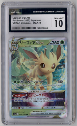 Leafeon Vstar 012/172 CGC 10 Gem Mint 2022 Holo Vstar Universe Pokemon Japanese - Image 1