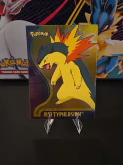 Topps Pokemon Johto Series 1 Typhlosion #157 holo foil - Image 1