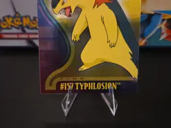 Topps Pokemon Johto Series 1 Typhlosion #157 holo foil - Image 3