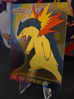 Topps Pokemon Johto Series 1 Typhlosion #157 holo foil - Image 4