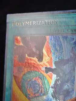 YuGiOh Polymerization Alt Art RA03-EN051 Secret Rare 1st Ed Factory Defect - Image 5
