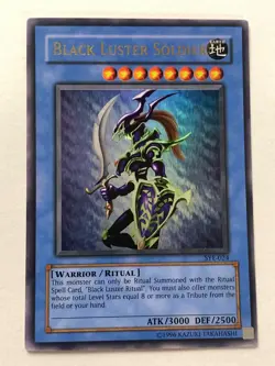 BLACK LUSTER SOLDIER SYE-024 STARTER DECK: YUGI EVOLUTION YU-GI-OH HOLO - Image 1