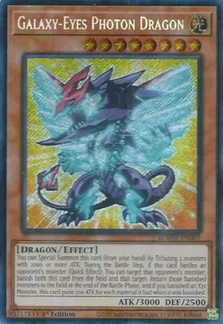 Yugioh! Galaxy-Eyes Photon Dragon - BLMM-EN007 - Secret Rare - 1st Edition Near - Image 1