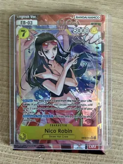 One Piece Nico Robin SR Alt Art. EB03-055 Heroines edition English - Image 3