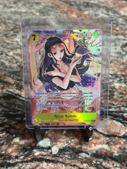 One Piece Nico Robin SR Alt Art AA EB03-055 Heroines edition English NM - Image 1