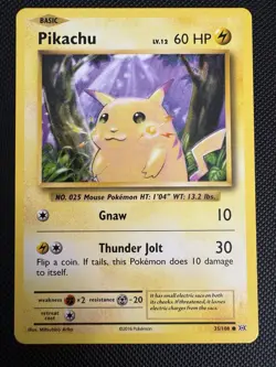Pikachu 35/108 Pokemon XY Evolutions Non Holo Card NEAR MINT NM - Image 1
