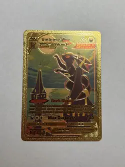 Gold Foil Fan Art Display Card Collection Umbreon Vmax NM/M - Image 1