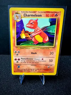 Charmeleon 24/102 Base Set WOTC Unlimited Pokemon TCG Card LP - Image 1