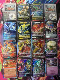 Pokemon 16 Card Lot nm V Max Mega Amazing Ex HOLO Rare Hits Only F81 - Image 1