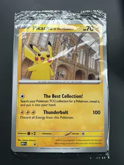 Pikachu At The Museum Jumbo Pokemon Card - Natural History Museum - In Hand ! - Image 1