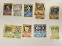 Pokemon 1999 Base Set Card Lot 12 Holos WYSIWYG LP-HP - Image 2