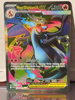 Mega Charizard X ex 109/094 ME02: Phantasmal Flames Ultra Rare Pokemon Card - Image 1