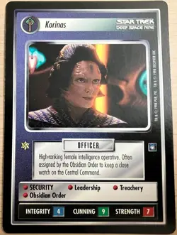 Korinas Star Trek CCG Card Game DS9 Rare LP - Image 1