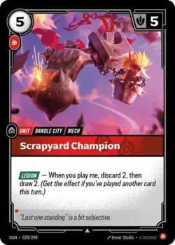 ~ Scrapyard Champion ~ Foil ~ Riftbound: Origins - Image 1