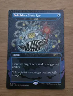 1x Beholder's Sleep Ray (Stifle) - Foil NM-Mint, Secret Lair MTG Magic 1787 - Image 1