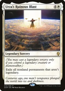 1x Urza's Ruinous Blast NM Eng MTG - Dominaria - Image 1
