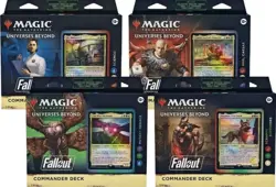 MTG Magic the Gathering PIP Fallout Commander Deck Set of 4 English Sealed - Image 1