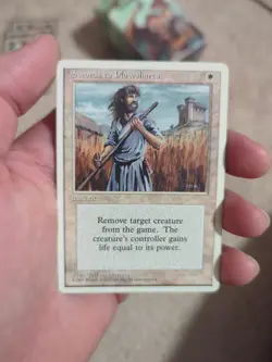 Swords to Plowshares Core Set 4th Edition MTG Magic Gathering Regular - Image 1