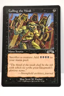MTG, CULLING THE WEAK, EXODUS, NM, NEVER BEEN PLAYED - Image 1