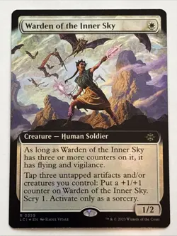MTG Lost Caverns of Ixalan Warden of the Inner Sky Extended Art Foil 359 NM Rare - Image 1